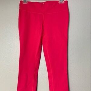 Prana pink crop leggings small